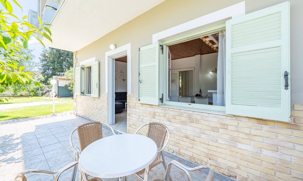 Roda Apartment | Apartment 'Alexandros Two Bedroom 4' with Shared Pool, Wi-Fi and Air Conditioning
