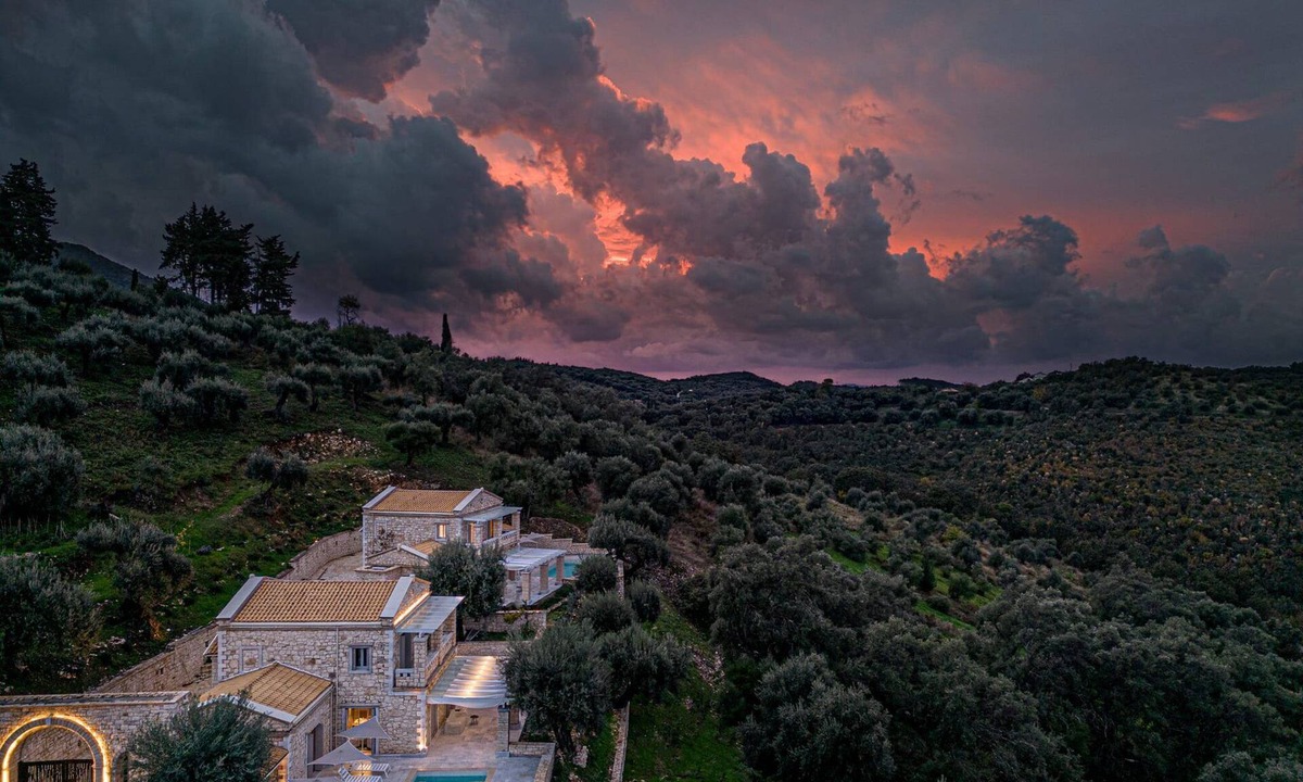 Peroulion Villa | Divine Corfu Complex Villa Oceanid, 8 BDR, Private Pools and Hot Tubs, Sea Views