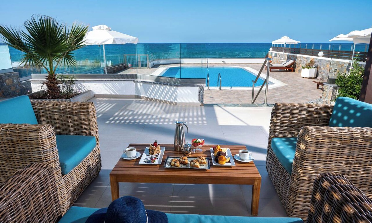Stalida Apartment | Dream Villa Athena-2 bedrooms Beach Front with private pool