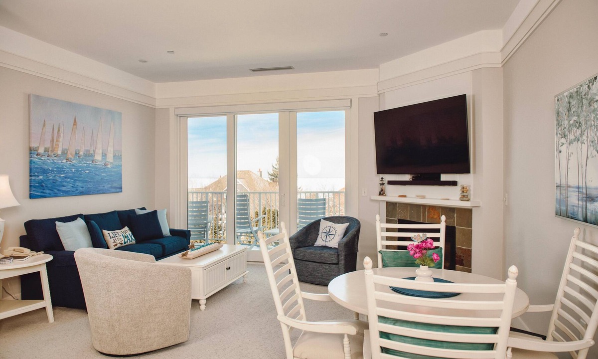 Bay Harbor Condo | Experience luxury at Captain's Lakeview Suite 319 in Bay Harbor, MI, with stunning lake views.