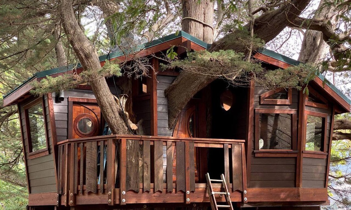 Half Moon Bay Cabin | Half Moon Bay Glamping Getaway in an Idyllic Tree House and Cabin