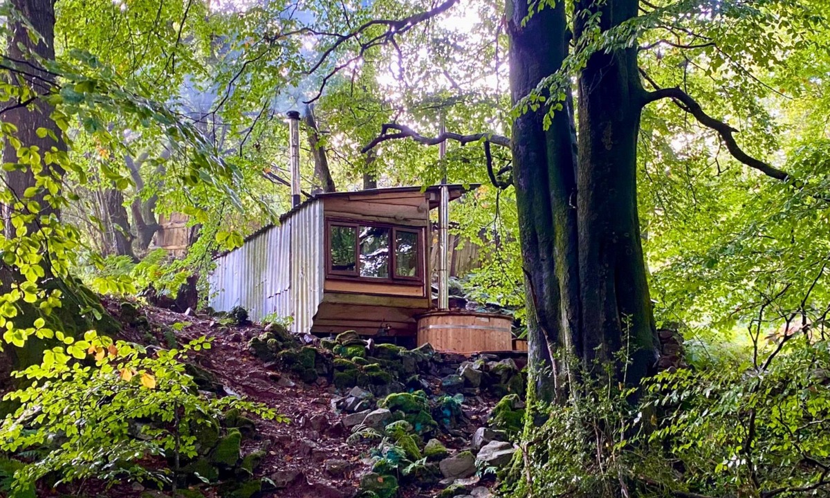 Llandogo Cabin | Hideaway Hut Wye, dog friendly accommodation for two people in Wye Valley