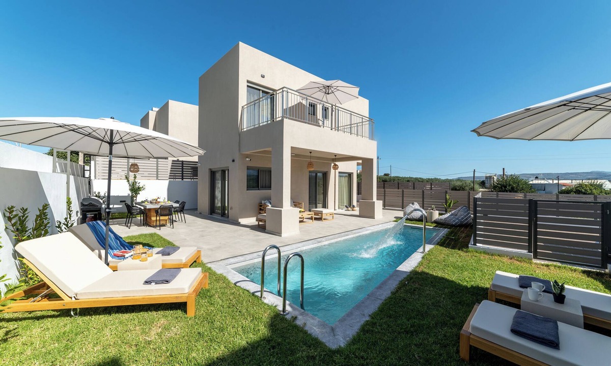 Kavros Villa | KS2 Exclusive Luxury Villa with 2 Bedrooms, Private Pool, BBQ &Outdoor Dining