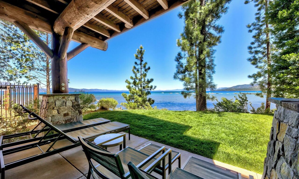 Sierra Shores Condo | Lakefront Modern Luxury w/Hot Tub, Fireplace, PEAK SS1