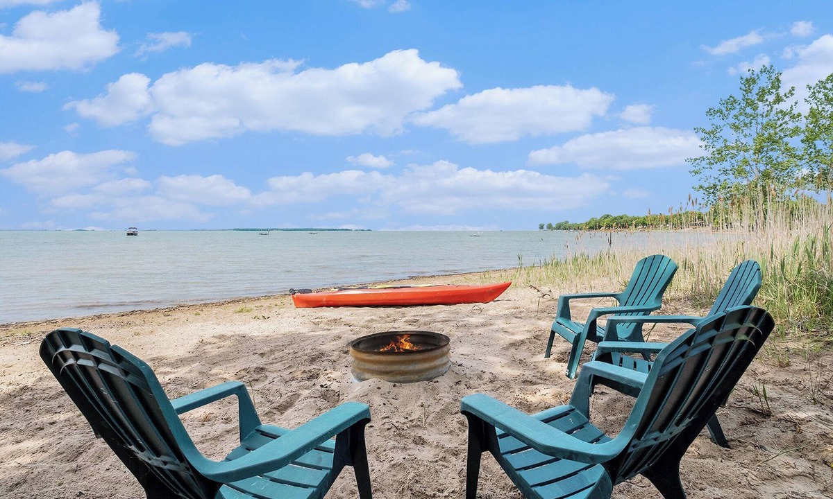 Pigeon House | Private 5 Bedroom Lakefront Home on Sand Point, Caseville