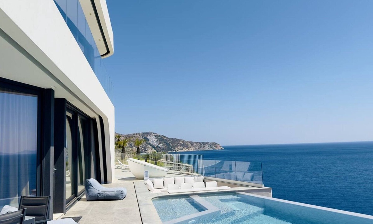 Malevizi Villa | Seafront Villa Elatheia, Divine Sea Views, Private Infinity Pool, Furnished.