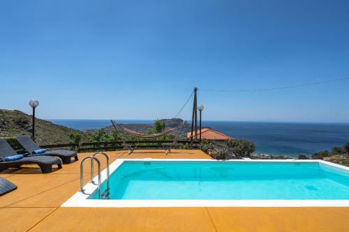 Mirthios Villa | Seaview Villa Mirthios Panorama with Private Swimming Pool and BBQ!