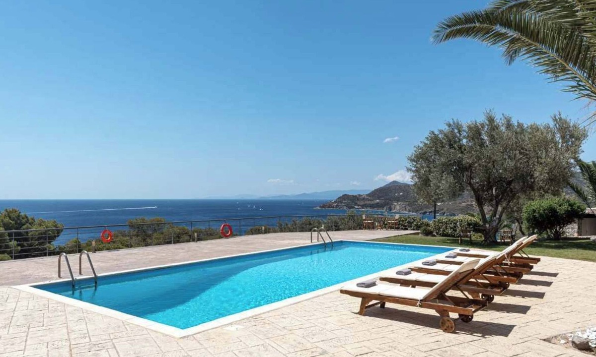 Agia Marina Villa | Secluded 8BR Villa Pool Panoramic Sea View