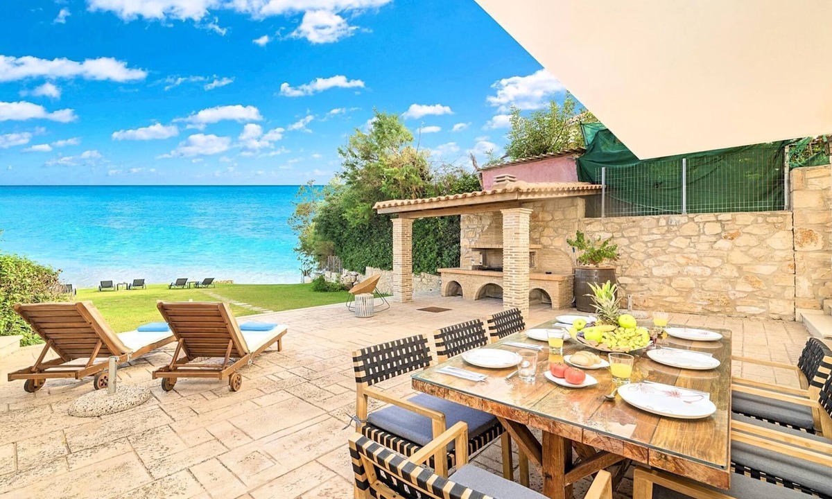 Psarou Villa | Spacious Seaside Villa with Pool, Garden and Direct Sea Access