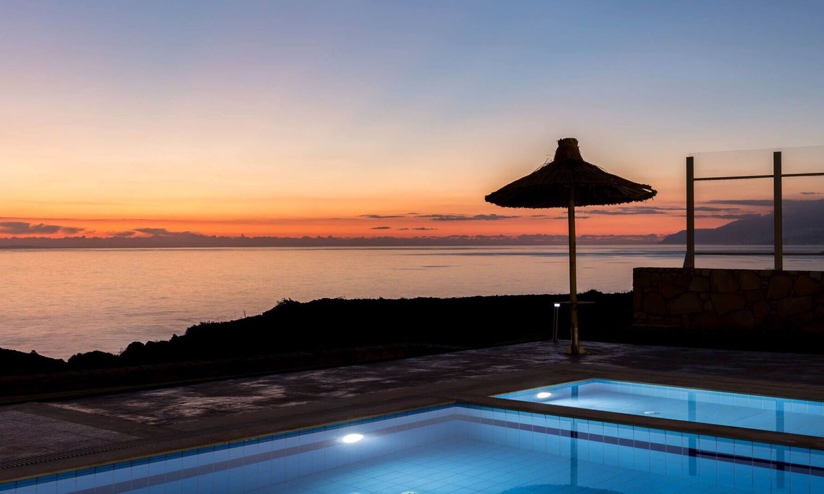 Triopetra Villa | Stunning private villa with A/C, private pool, WIFI, TV, balcony, panoramic view and parking