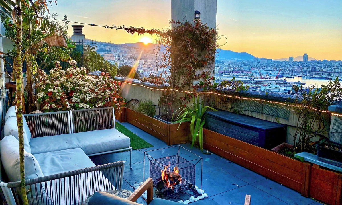 San Teodoro Apartment | Terrace over Genoa Exclusive Rooftop Penthouse with 300sqm Terrace