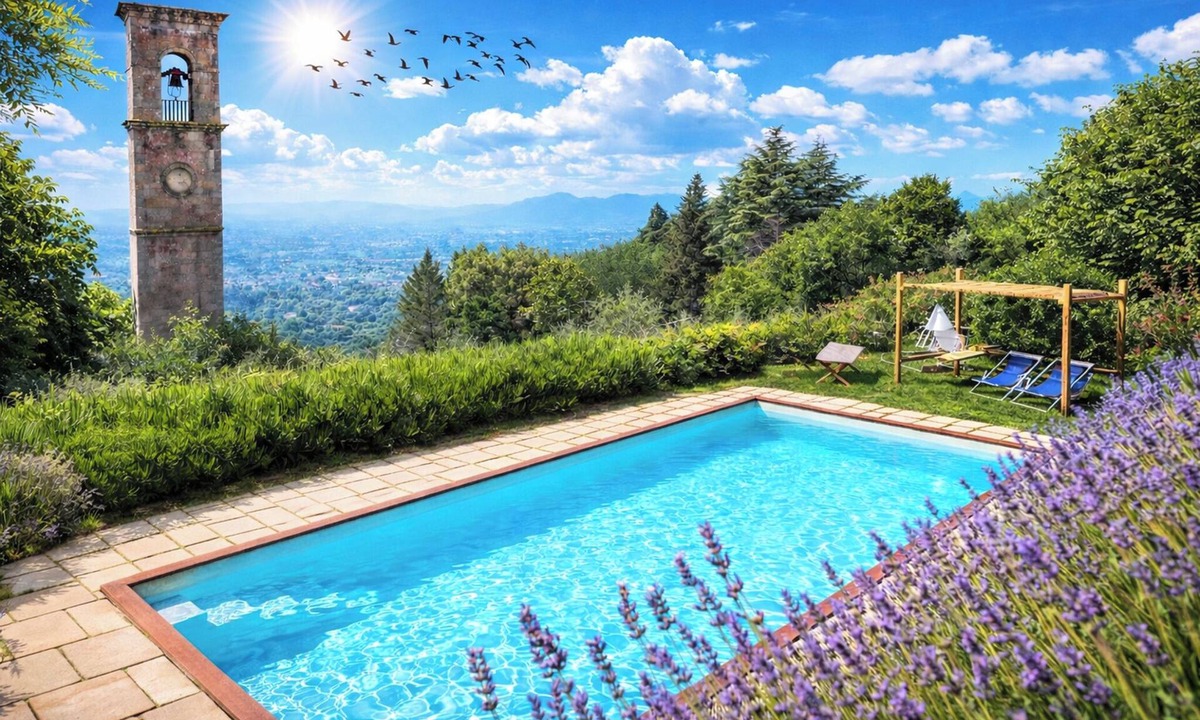Ciciana Villa | Villa Emilia Private Pool Tuscan Villa with Views near Lucca