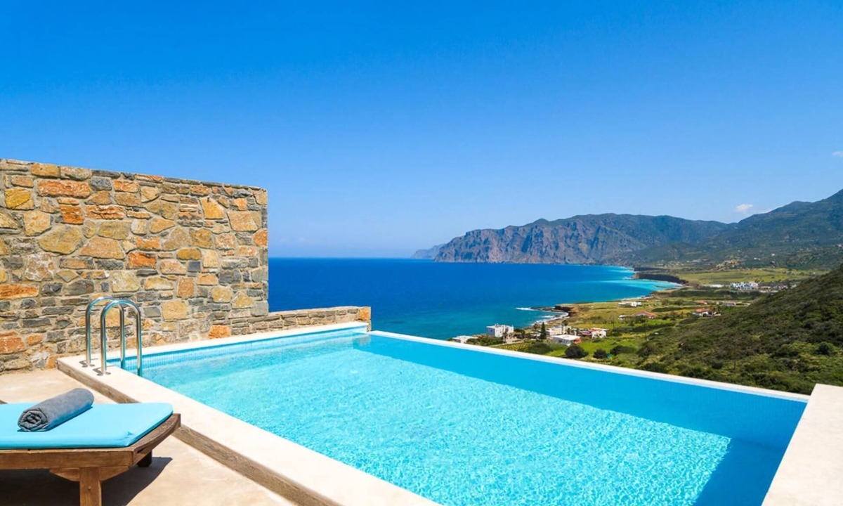Mochlos Villa | Villa Fegari - Charming Stone House with Private Pool & Sea Views near Mochlos