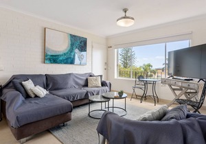 Sea views from centrally located Cowes apartment.
