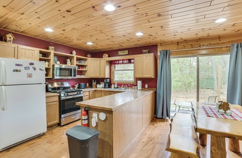 Tawas City House | 3 Mi to AuSable River! Forest Retreat w/Fire Pit