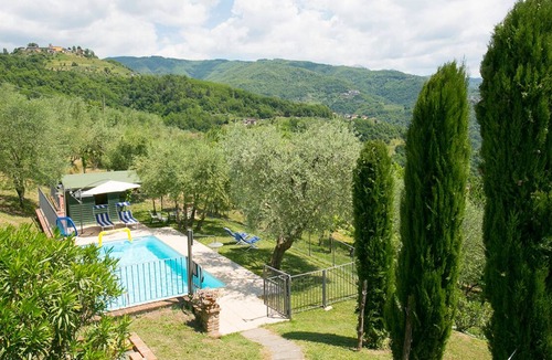 Mologno Villa | 4 Bedroom Villa with Private Fenced Pool, Fantastic Views, in an Olive Grove