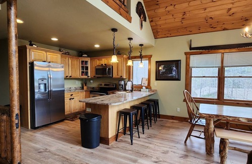Eagle River Cabin | 7BR,3BA Lakefront cabin with great views, private lake frontage, close to town