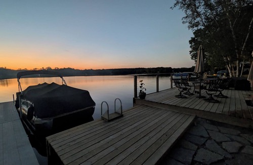 Ortonville House | All Sports Lakefront Sunset w/Deck, Firepit, Dock