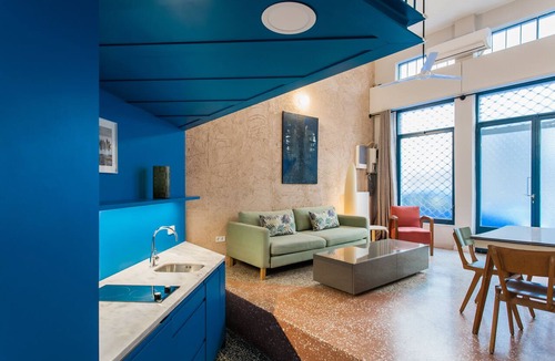 Psirri Apartment | Architect designed studio (EP7L). Green rooftop!
