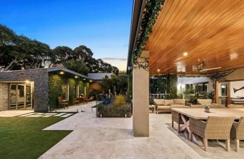 Rye House | Aroha Moana - Luxe Pool Retreat, Fireplace & Pet Friendly