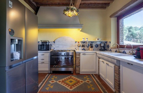 Rapolano Terme Villa | Beautiful private villa for 8 guests with WIFI, A/C, private pool, veranda and panoramic view