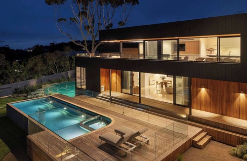 Mount Martha House | Blanc de Noir Luxe Grandeur with Pool and Spa