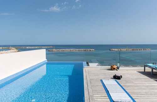 Kolymvari Villa | CELESTINE, beach front villa with roof top pool and spectacular views.