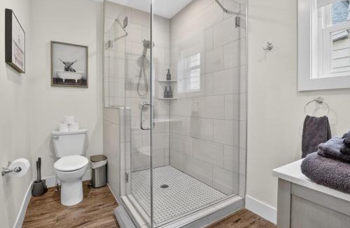 Michigan City House | Cozy Duplex Retreat Hot Tub Full Kitchen
