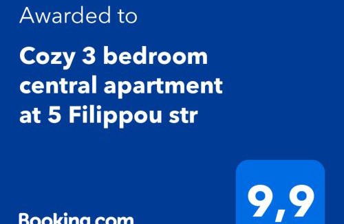 Thessaloniki City Centre Apartment | Cozy three BDRMS central APT at five Filippou str