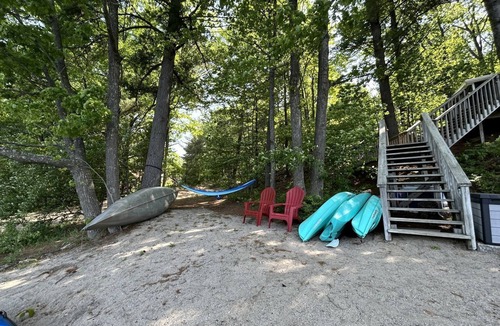 Mayfield Cabin | Cozy Vintage Lake Cabin with Hot Tub & Beach Access near Traverse City, Northern Michigan