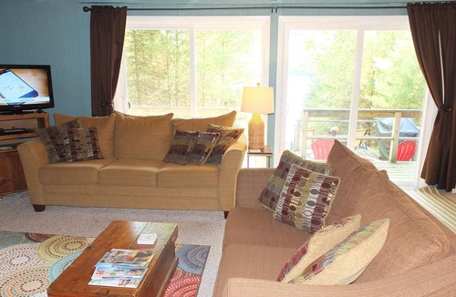 Kalkaska Cottage | Cub Hill Cottage on Cub Lake - NEW! PRIVATE LAKEFRONT WITH HUGE OUTDOOR DECK!