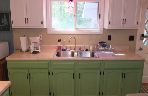 Kalkaska Cottage | Cub Hill Cottage on Cub Lake - NEW! PRIVATE LAKEFRONT WITH HUGE OUTDOOR DECK!