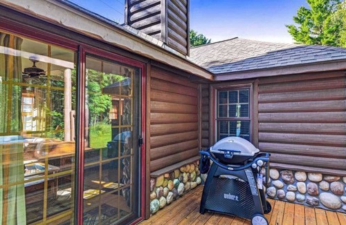 Eagle River House | Dog-friendly waterfront cabin w/wood-burning fireplace, boat dock, & firepit