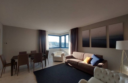 Viareggio Apartment | Elegant flat on the second floor with lift with modern fittings and large windows with a splendid view over the Viareggio dock just a few minutes' walk from the promenade and the sea.Elegantly furnished, it consists of two tastefully furnished double bed