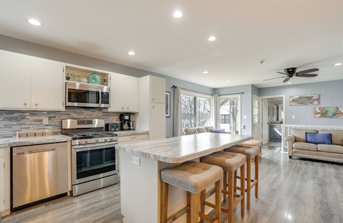 Allegan House | Expansive Lakefront! Allegan Hideaway w/Game Room