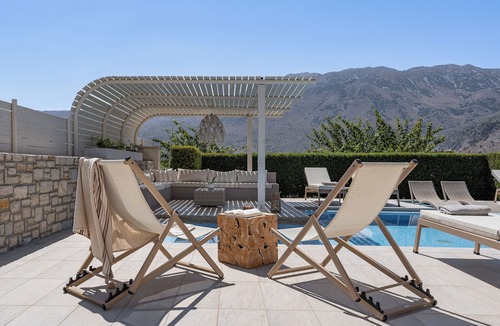 Asprouliani Villa | Family-Friendly Villa With Large Pool In Idyllic Surroundings, Sea/Mountainview