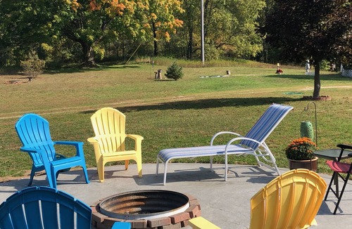Thompsonville Cabin | GLAMPING Cabin and Camper next to Crystal Mountain and Betsie River