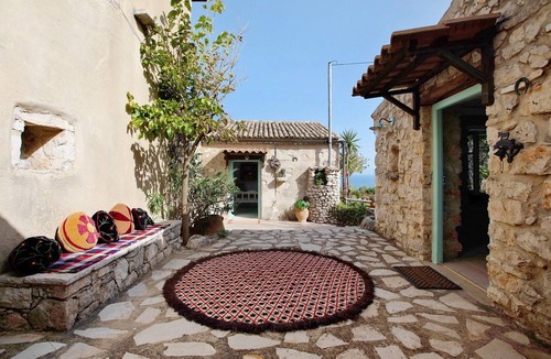 Elation House | Greek Stone House 'Sira Stonehouse 3' with Sea View, Wi-Fi and Air Conditioning