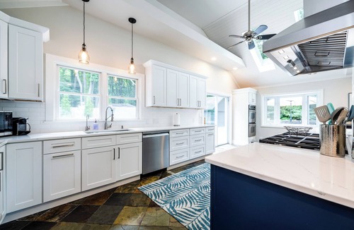 Harbert House | Harbert Hideaway - A 4 min walk to the beach with private pool and hot tub.