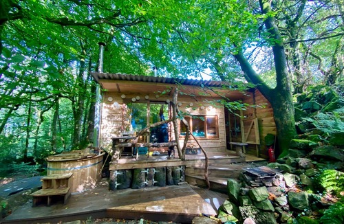 Llandogo Cabin | Hideaway Hut Wye, dog friendly accommodation for two people in Wye Valley