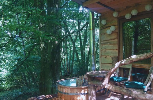 Llandogo Cabin | Hideaway Hut Wye, dog friendly accommodation for two people in Wye Valley