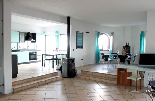 Pylos-Nestoras Villa | house-apartments, panoramic view overlooking sea/citadel,above ground pool/bar