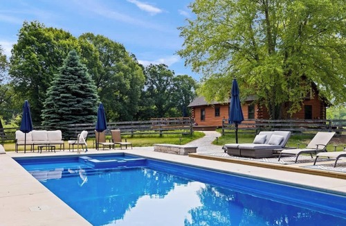 Rolling Prairie House | Juniper Presents: 15-Acre Retreat - Pool, Hot Tub, Pond, EV Charger