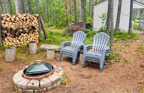 Lake Manuka House | Knotty Pine Lakefront Cabin, Dock Fire Pit