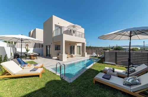 Kavros Villa | KS2 Exclusive Luxury Villa with 2 Bedrooms, Private Pool, BBQ &Outdoor Dining