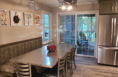 Shorewood-Tower Hills-Harbert House | Lovely vacation home, woodsy setting, walk to Warren Dunes, patios, porch, yard!