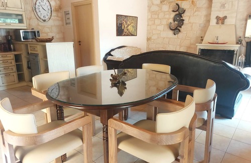 Kato Stalos Villa | Luxury 2 villas at Chania, parking-pool, 150m from sea.