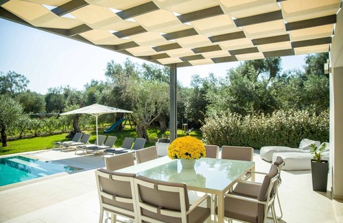 Dafnata Villa | Luxury Corfu Villa | Modern Interior | Villa Acaste | Outdoor Gym Area