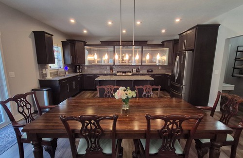 New Buffalo House | Luxury retreat w/heated pool minutes to Downtown New Buffalo
