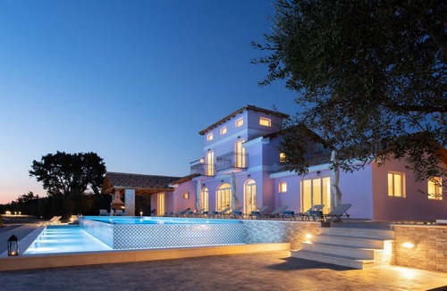 Agia Marina Villa | Luxury Villa-Private Heated Pool, Tennis Court,Vineyard | Aneli Villa Alexandra